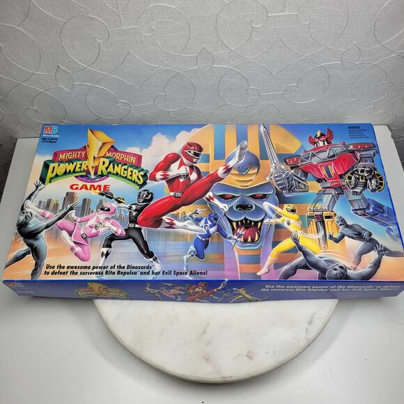 Vintage 1993 Mighty Morphin Power Rangers Board Game MB Milton Bradley Complete - Picture 3 of 16